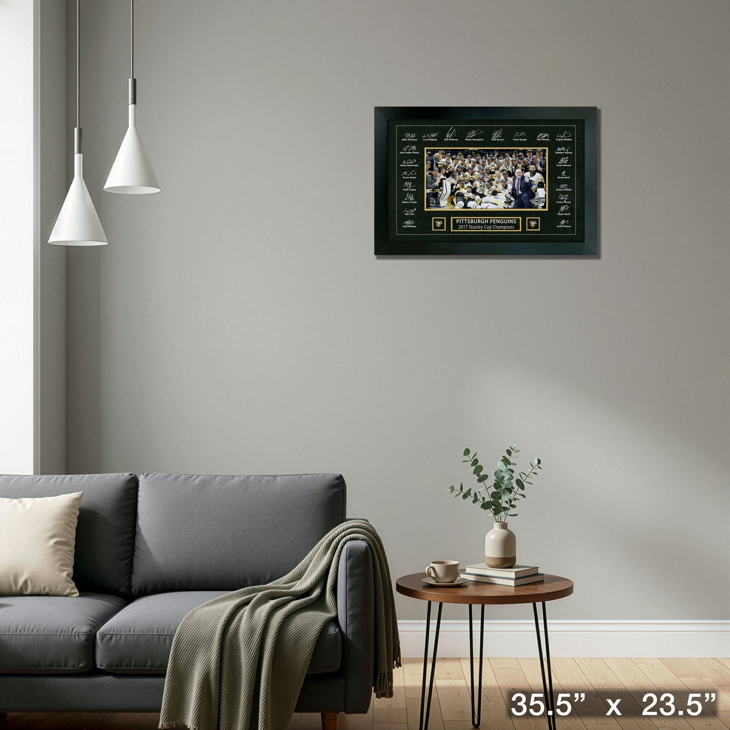 Pittsburgh Penguins 2017 Stanley Cup Replica Signature Frame