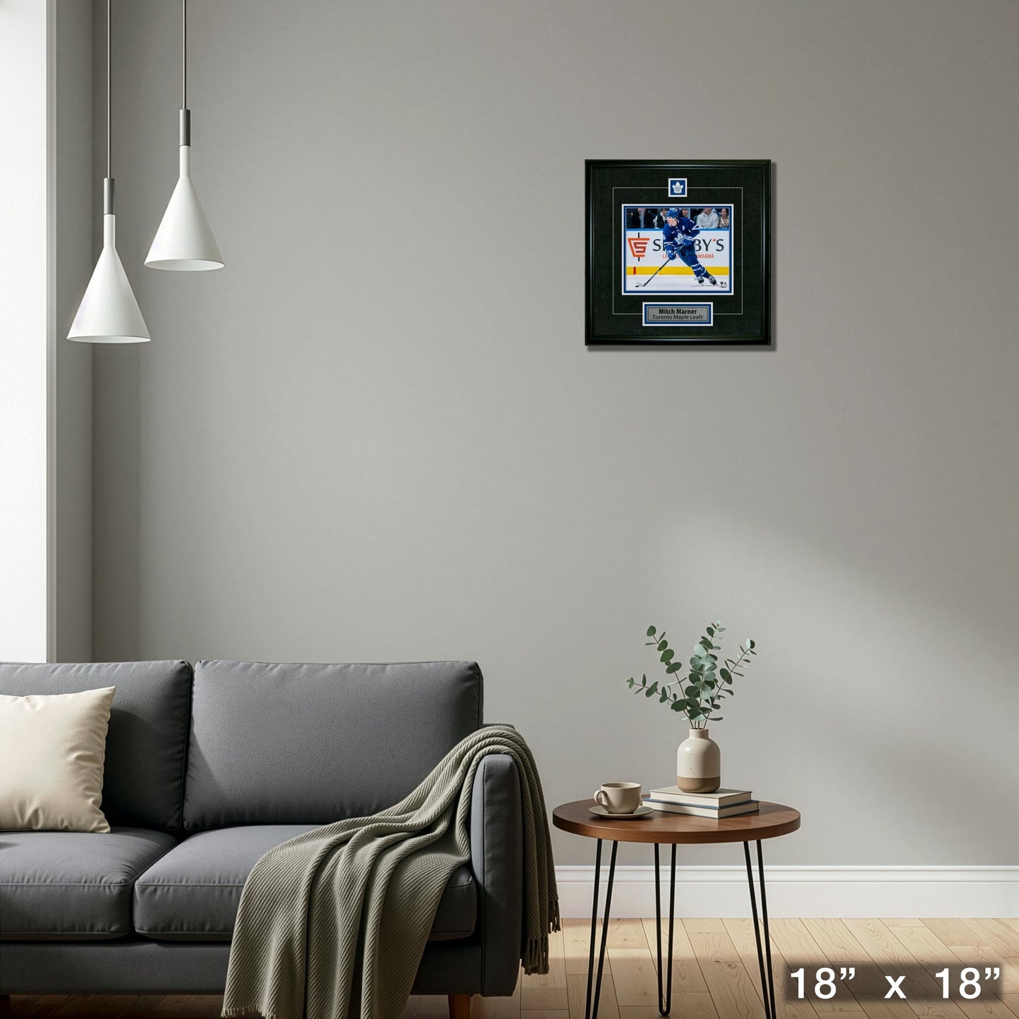 Mitch Marner Framed Pin & Plate Toronto Maple Leafs