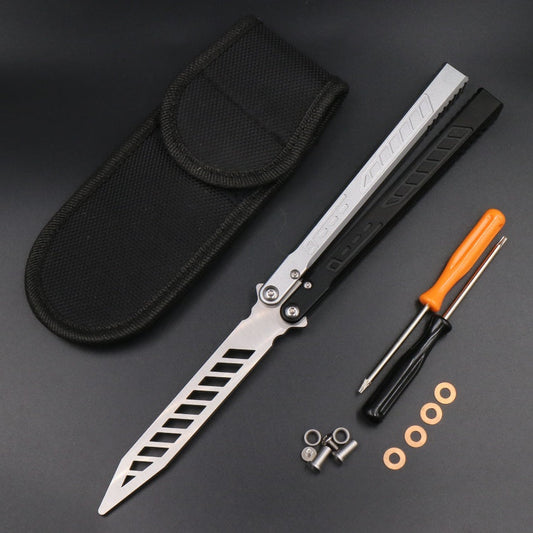 Aluminum Alloy Integrated Handle Swinging Knife Butterfly Knife Does Velora