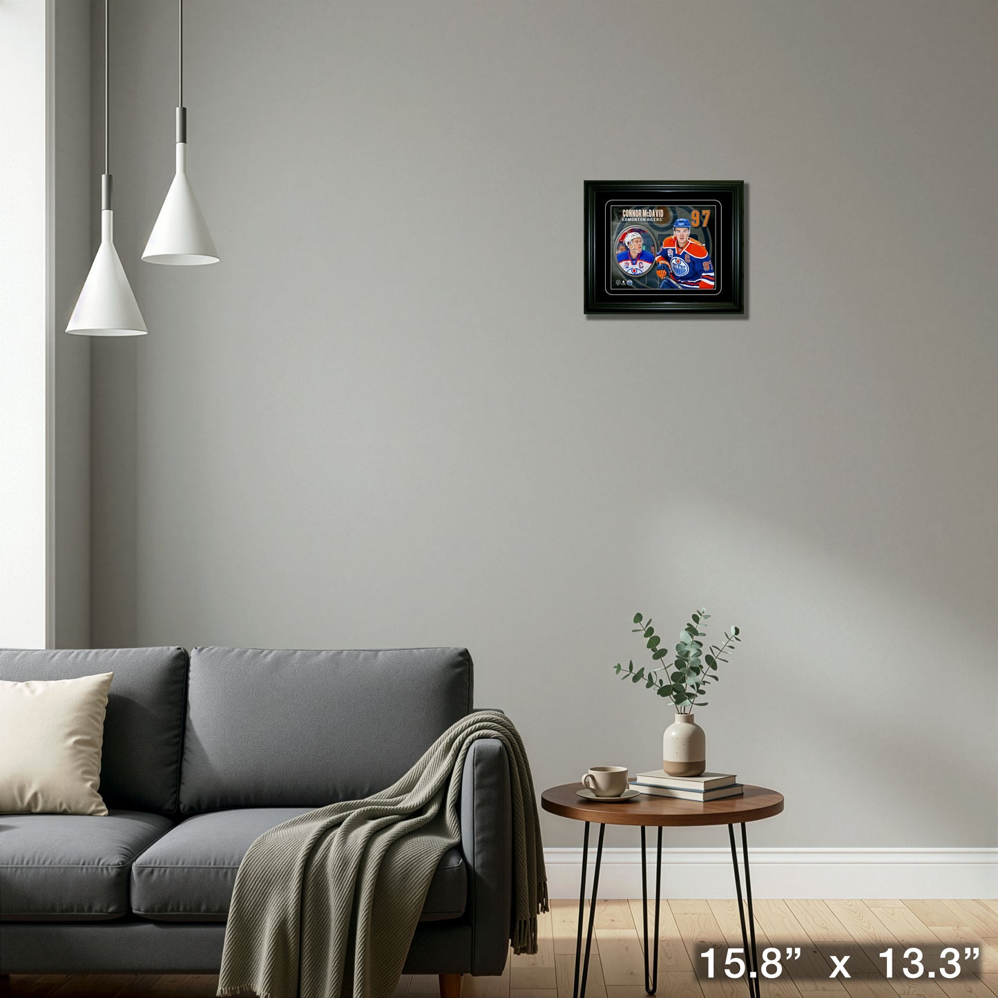 Connor McDavid Edmonton Oilers Captain Portrait Frame