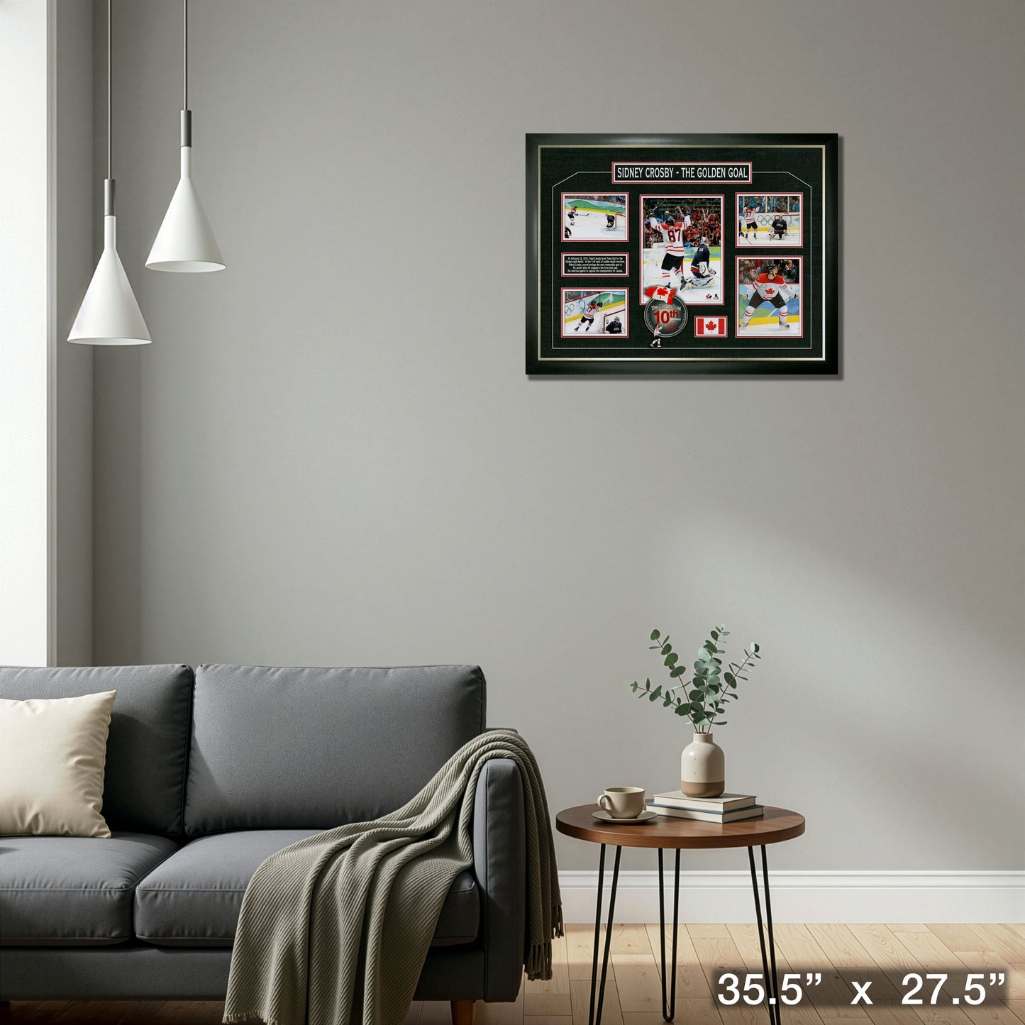 Sidney Crosby Framed Collage Team Canada Golden Goal
