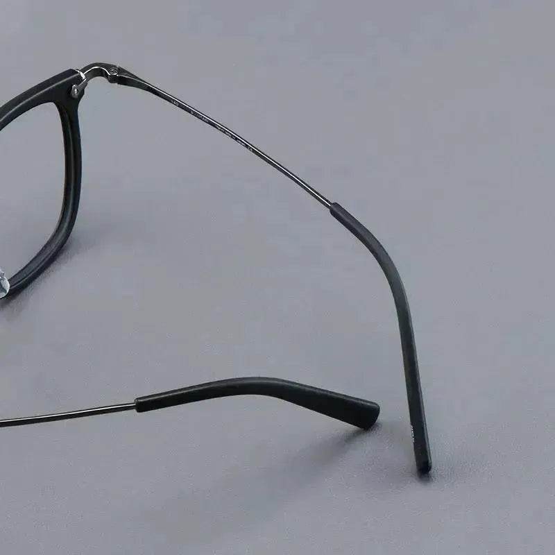 Pure Titanium Vintage Rectangle Crystal Transparent Myopia Glasses Reading Unisex Spectacle Frame Designer Eyeglasses GMS806 Eyewear - Velora