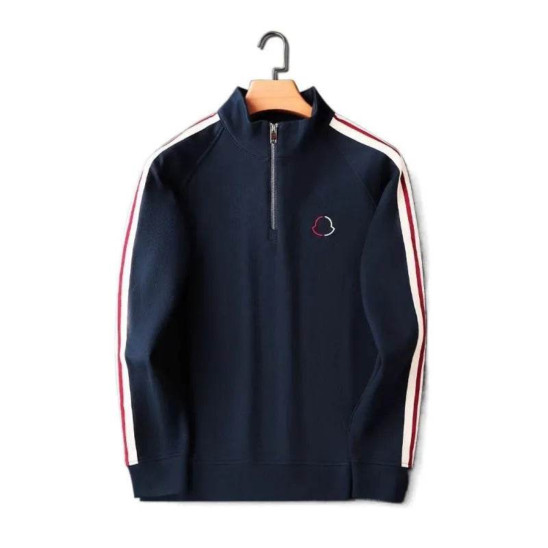2pcs Fashion Side Stripe Leisure Sports Quarter Zip Tracksuit Co ord for Men - Velora