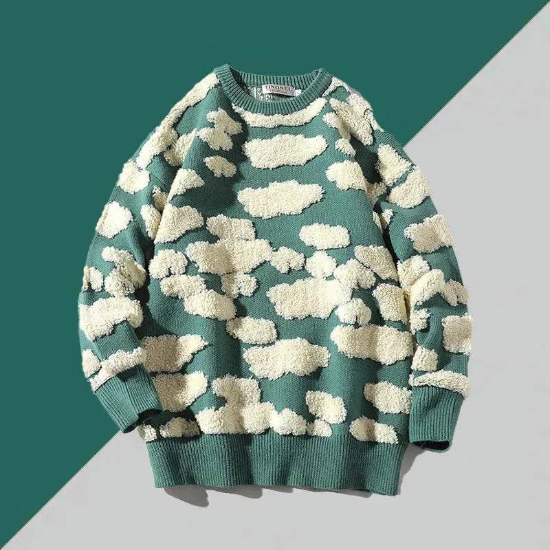 New Trend Autumn Winter Unisex Oversized Woolen Plush Pullover Sweater - Velora