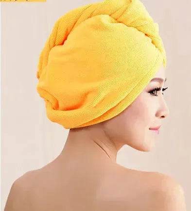 Women's Microfiber Hair Dryer Cap Absorbent Hair Towel. - Velora