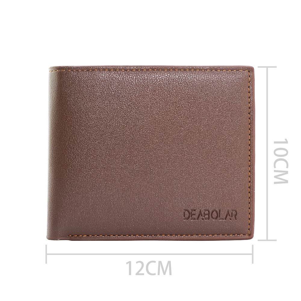 Custom Men's leather Wallet Zipper Valentine's Day gift Personalized Men's Wallet - Velora