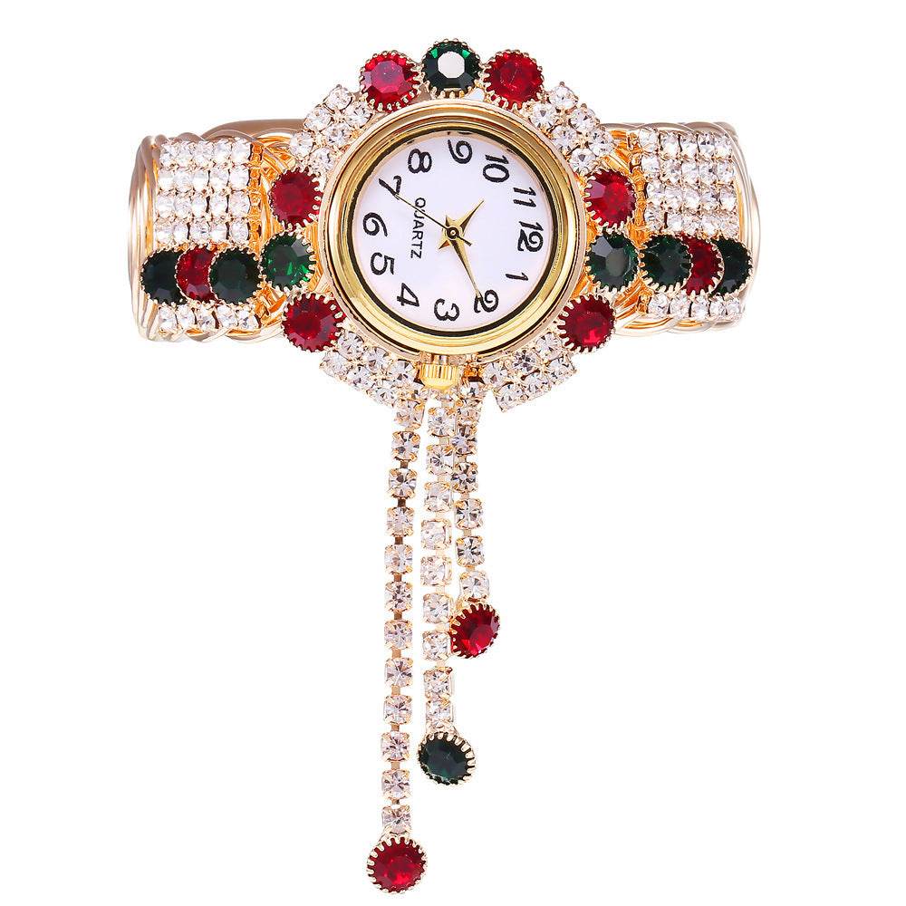 Ladies Fashion Rhinestone Bracelet Watch - Quartz - Velora