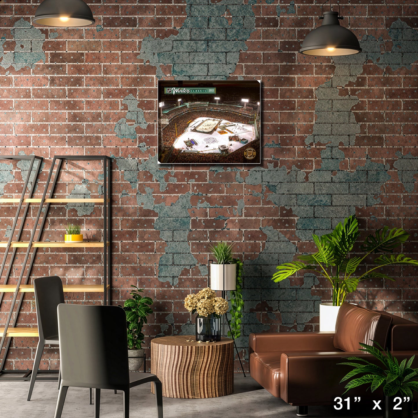 Winter Classic 16x20 Canvas 2023 Penguins vs Bruins-H