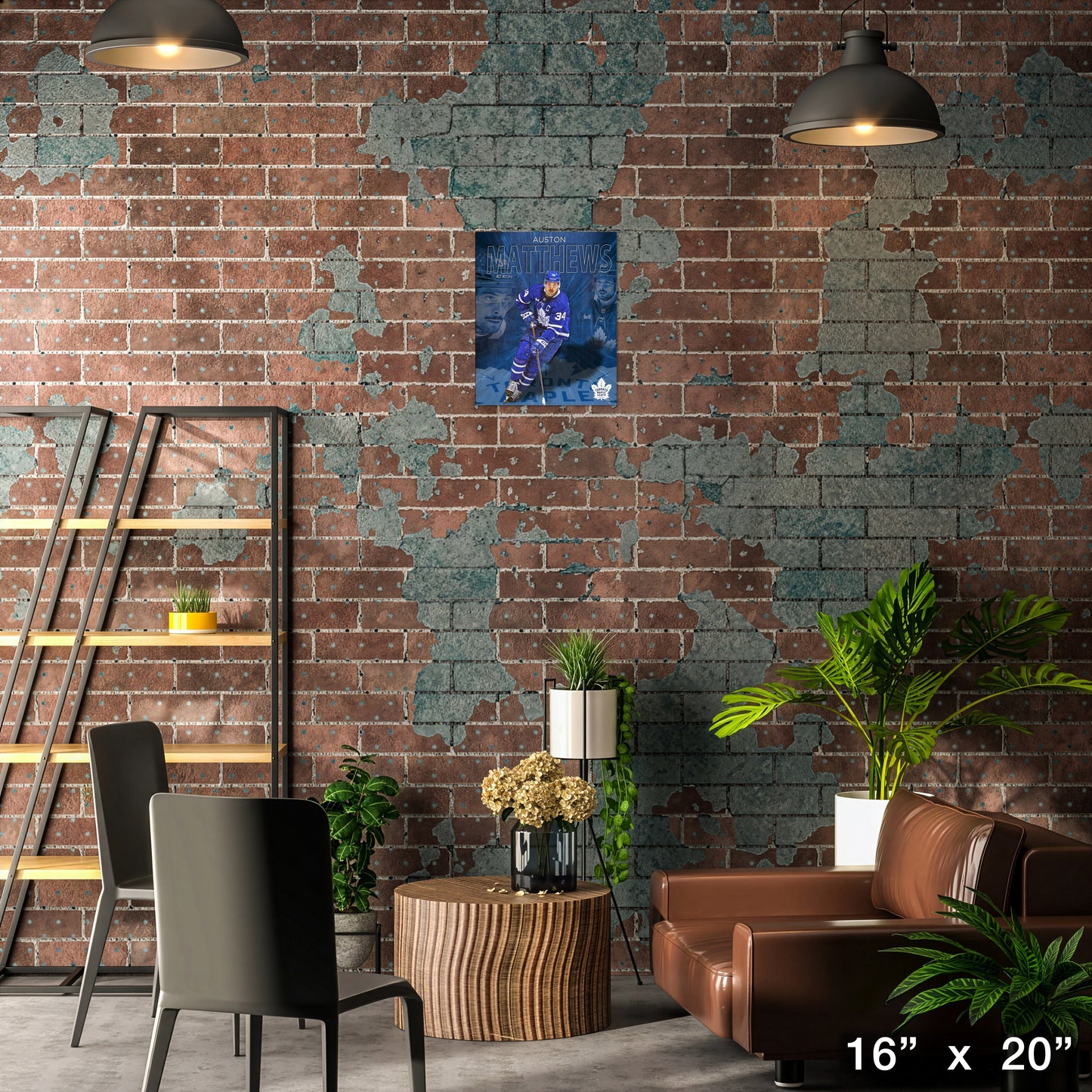 Auston Matthews 16x20 Canvas Collage Maple Leafs-V