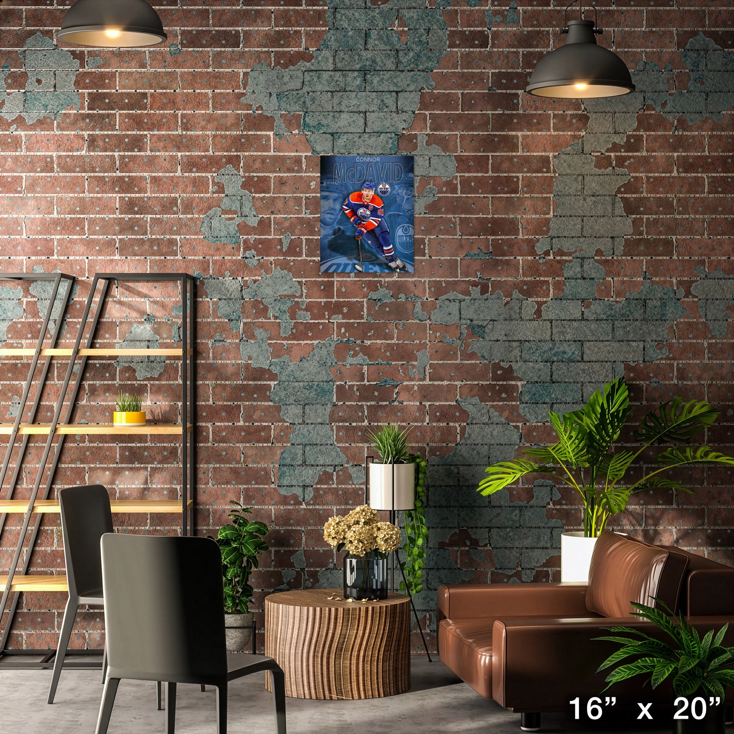 Connor McDavid 16x20 Canvas Collage Oilers-V