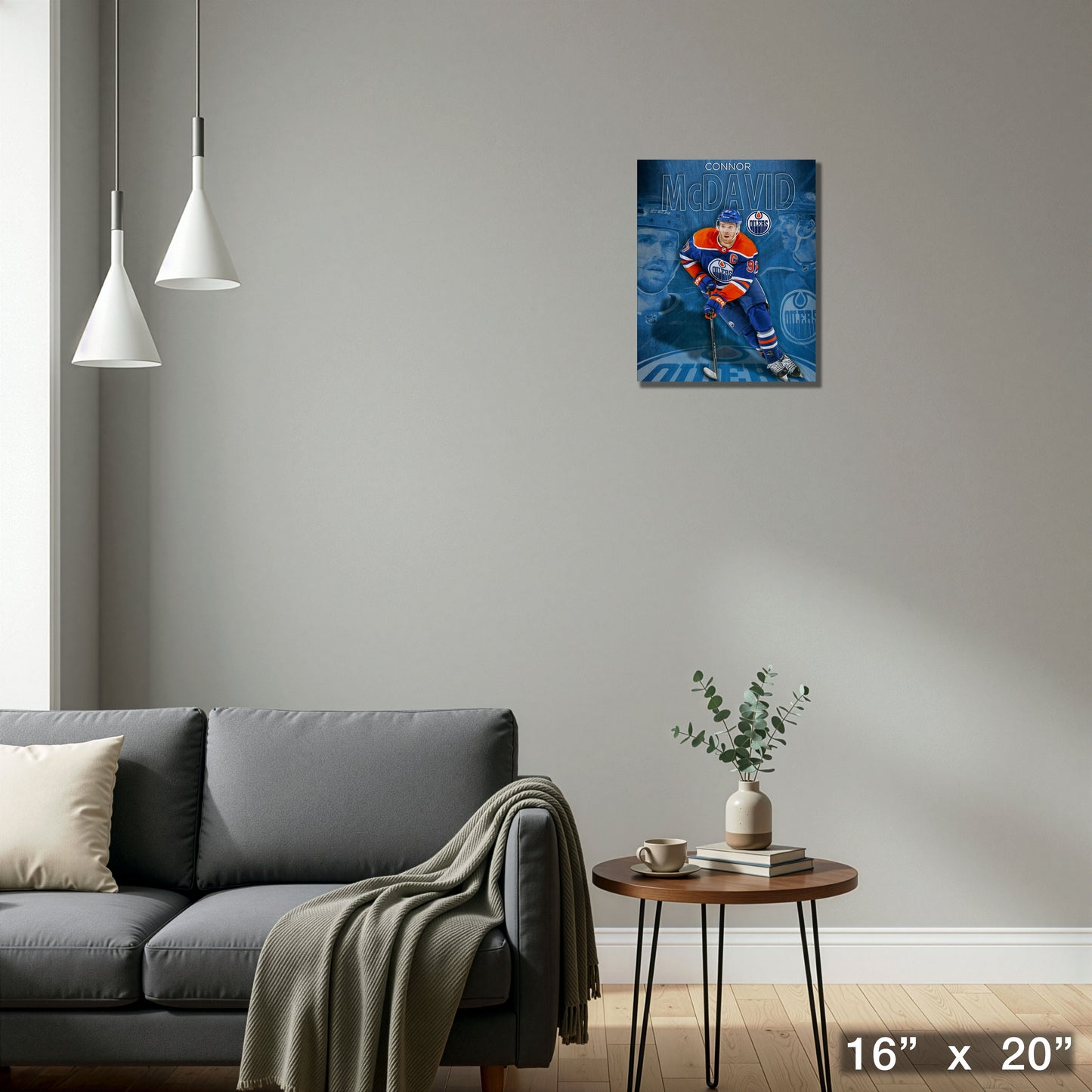 Connor McDavid 16x20 Canvas Collage Oilers-V