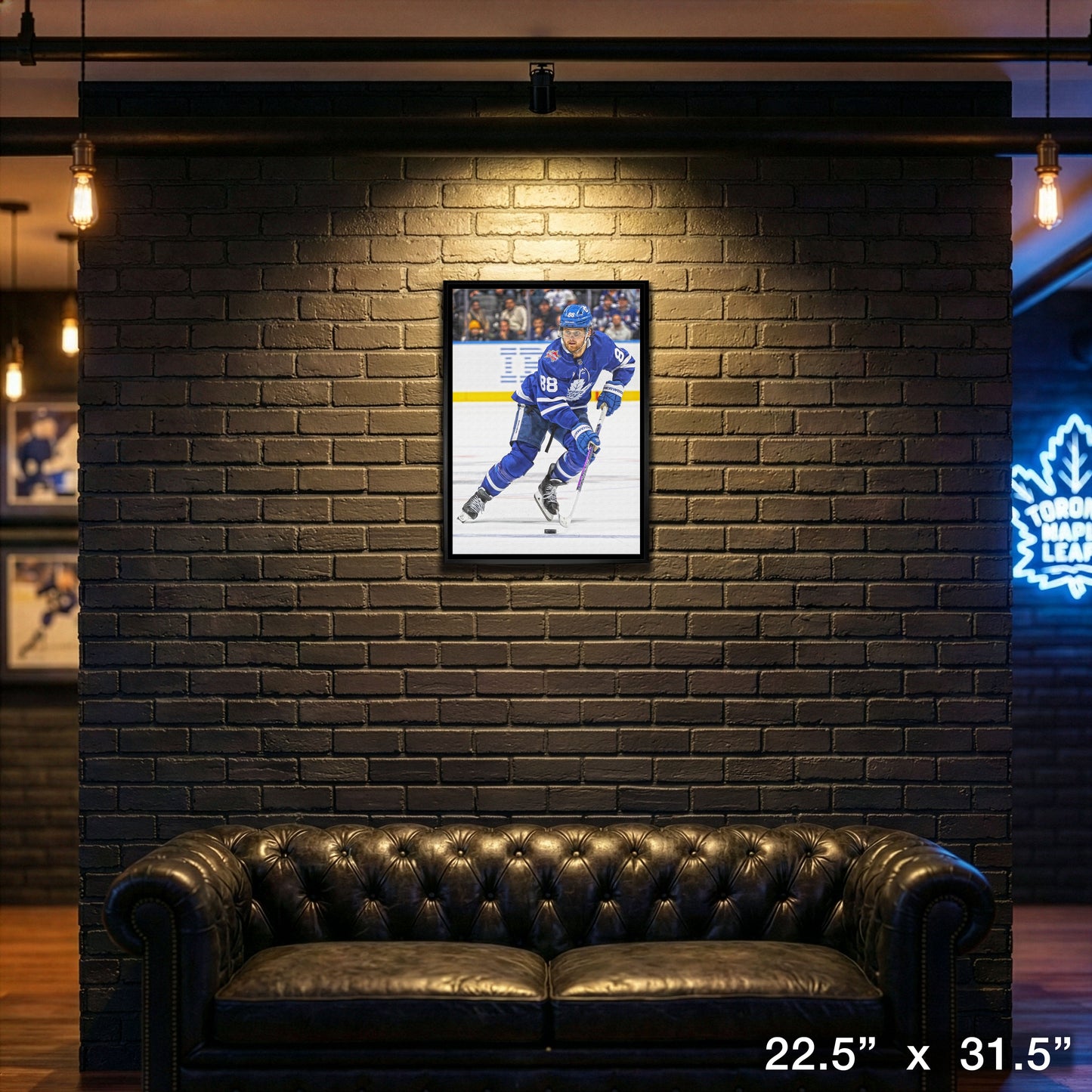 William Nylander Framed 20x29 Canvas Maple Leafs Action-V