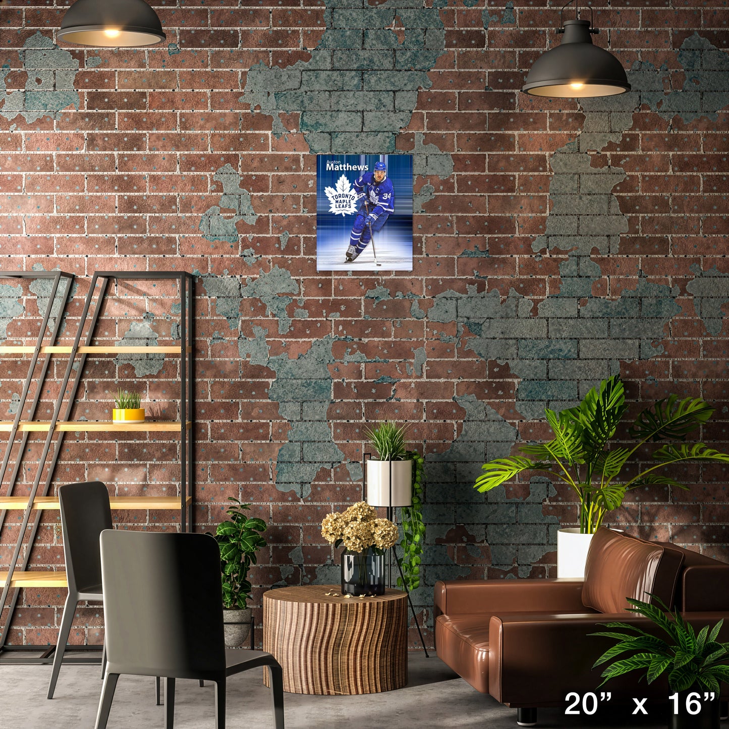 Auston Matthews 16x20 Canvas Maple Leafs