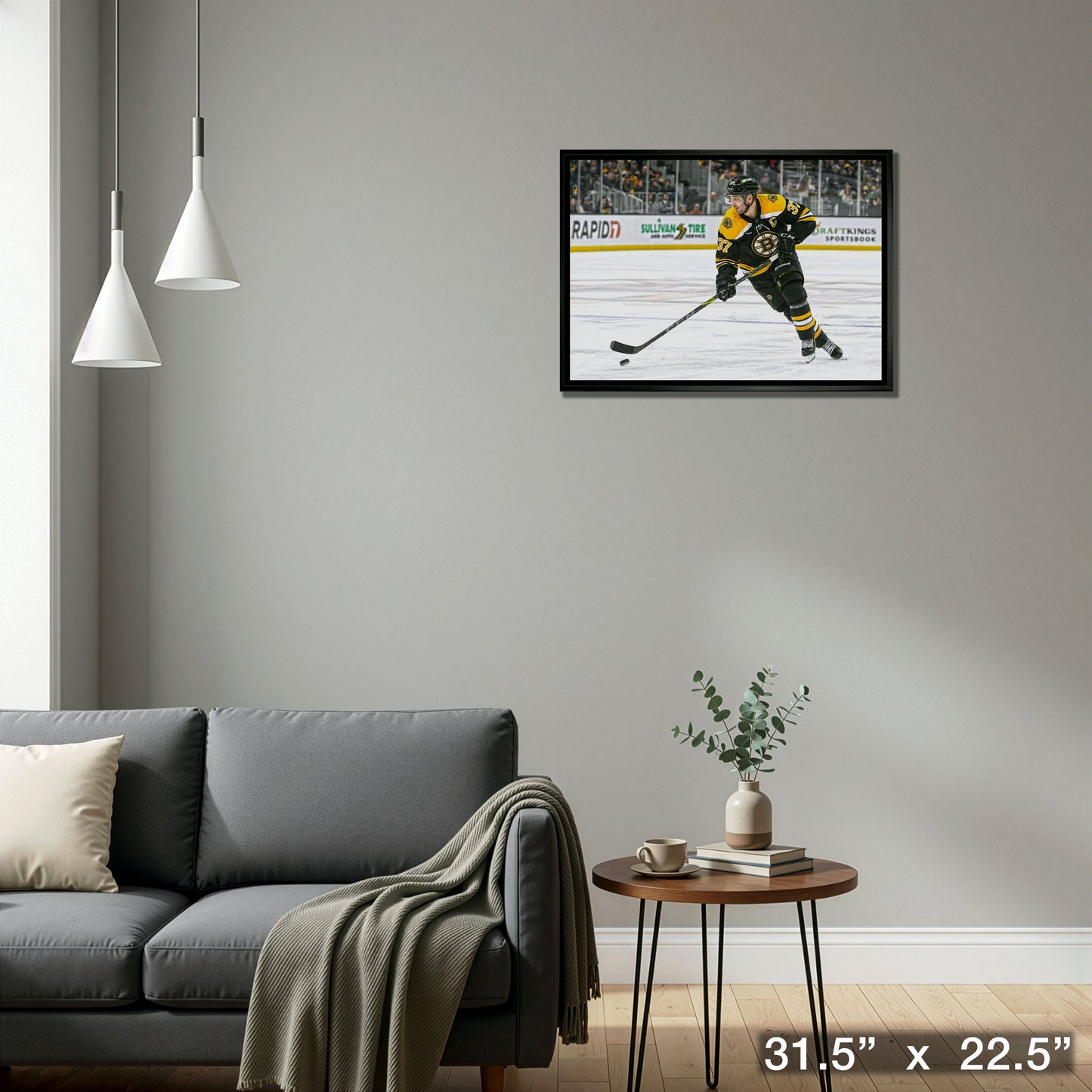 Patrice Bergeron 20x29 Framed Canvas Boston Bruins