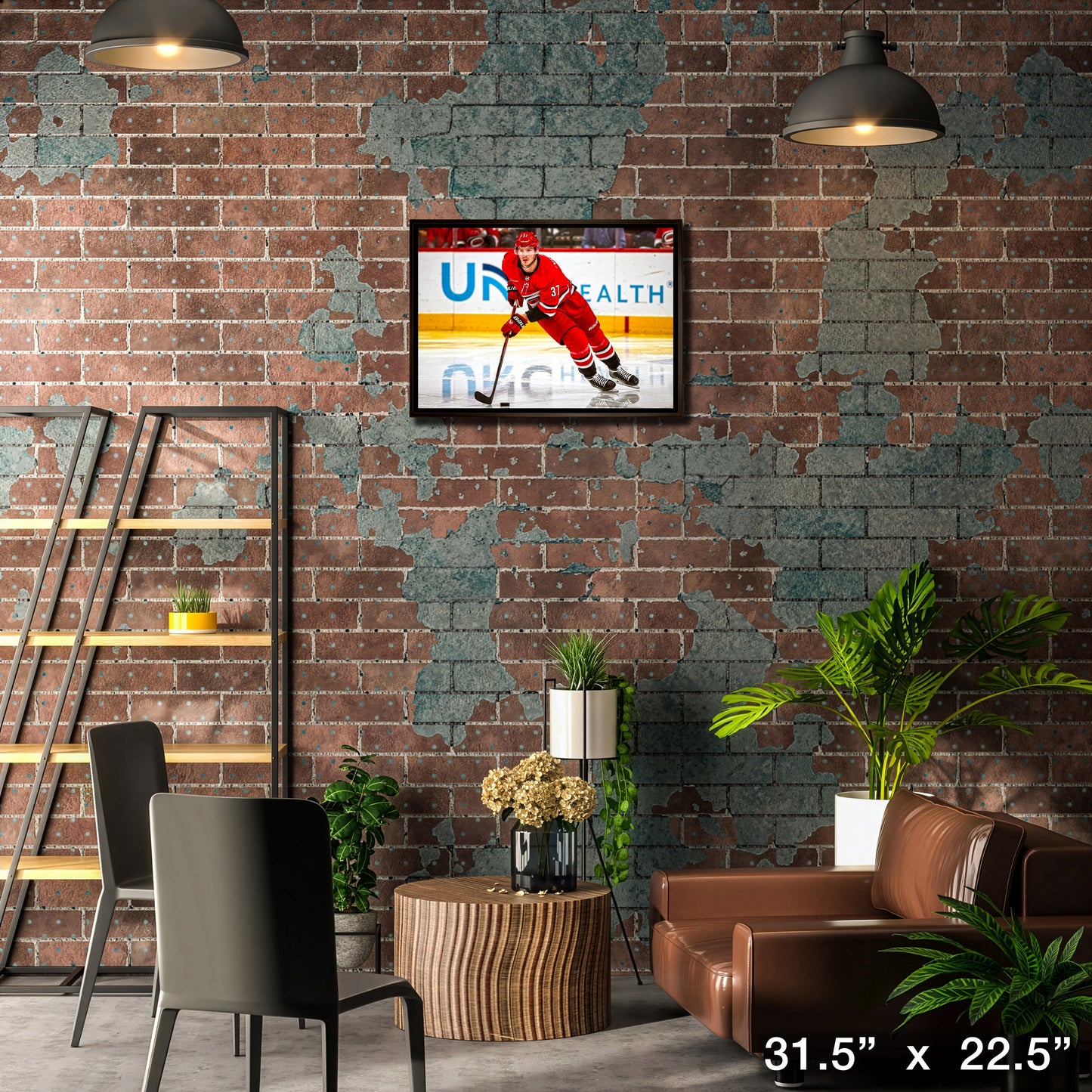 Andrei Svechnikov 20x29 Framed Canvas Carolina Hurricanes