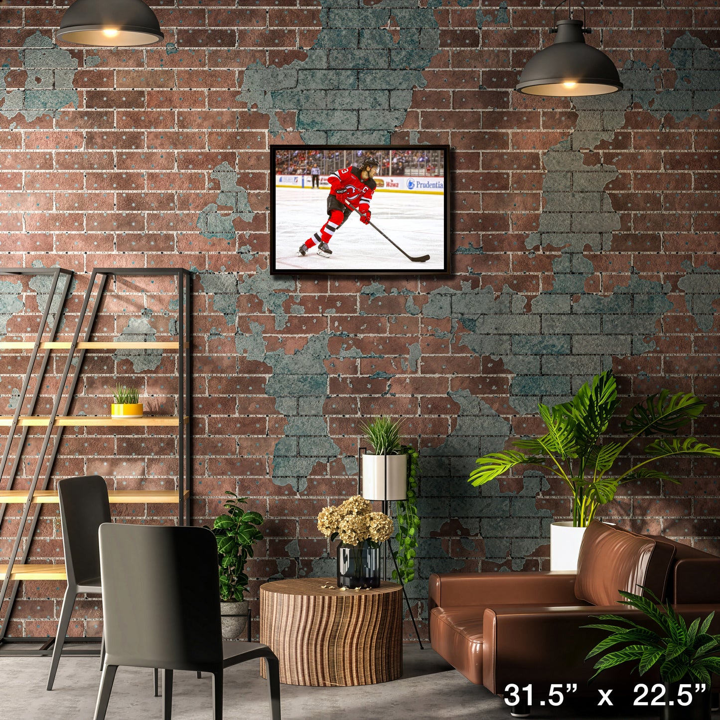 Nico Hischier 20x29 Framed Canvas New Jersey Devils