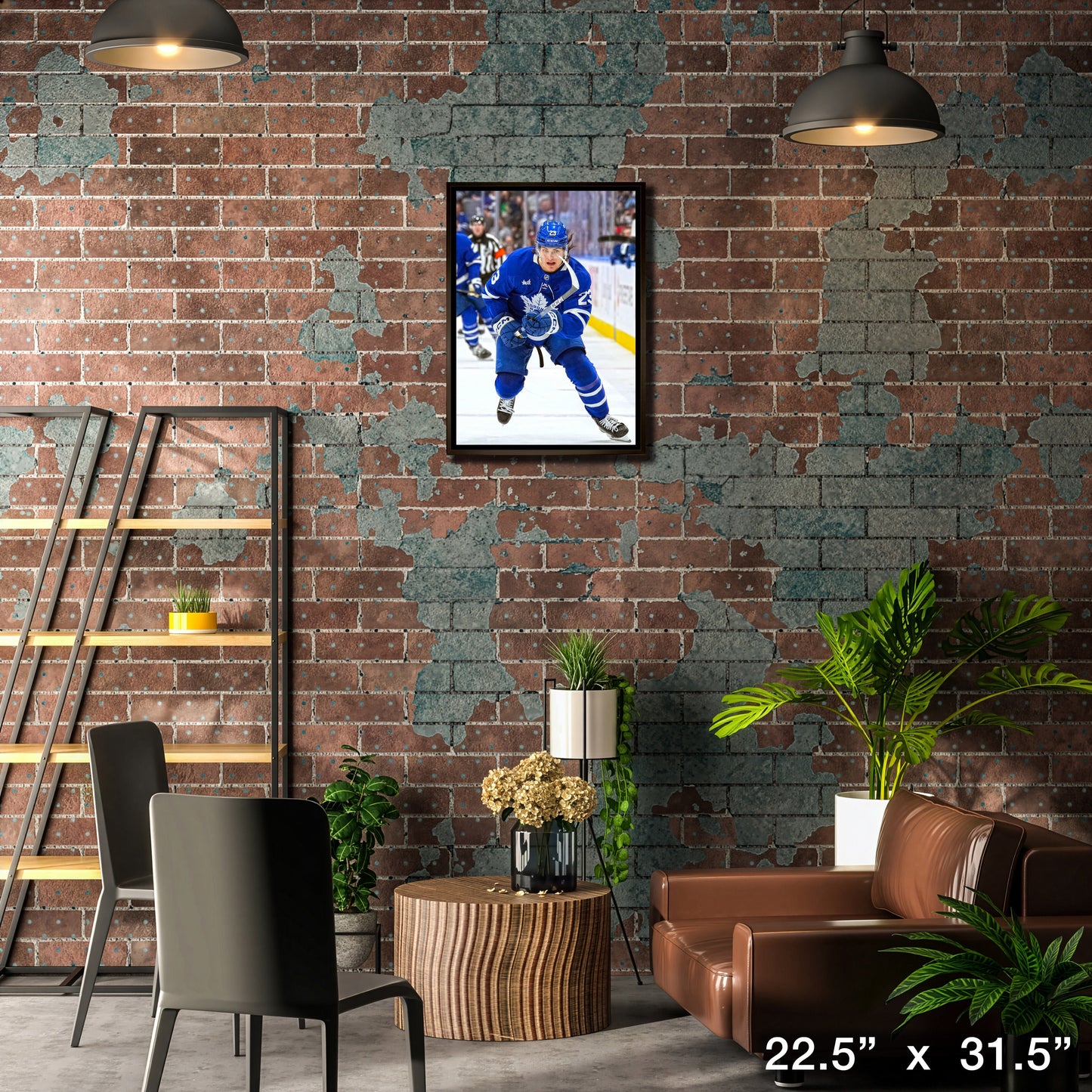 Matthew Knies 20x29 Framed Canvas Toronto Maple Leafs