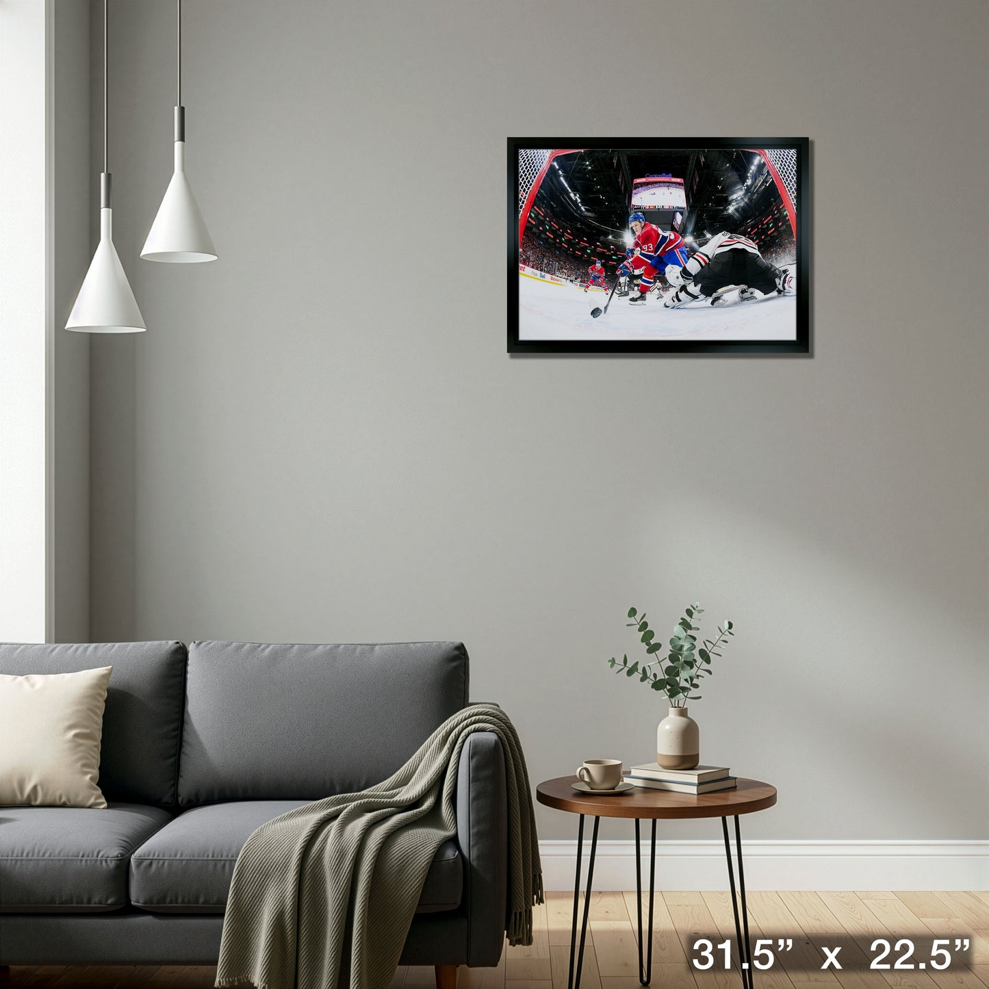 Ivan Demidov Unsigned Framed 20x29 Canvas Montreal Canadiens First Goal