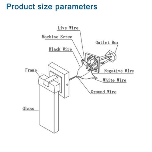Outdoor Waterproof Transparent LED Crystal Wall Light Supports Many Types Of Bulb-2 Packs - Velora
