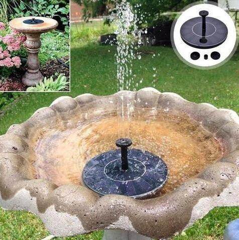 Solar Water Mercury Garden Miniature Floating Fountain - Velora