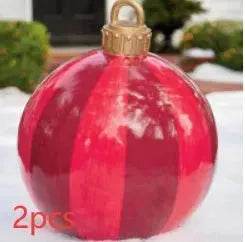 Christmas Ornament Holly Ball Outdoor Tree Decoration Christmas Balls for Yards - Velora