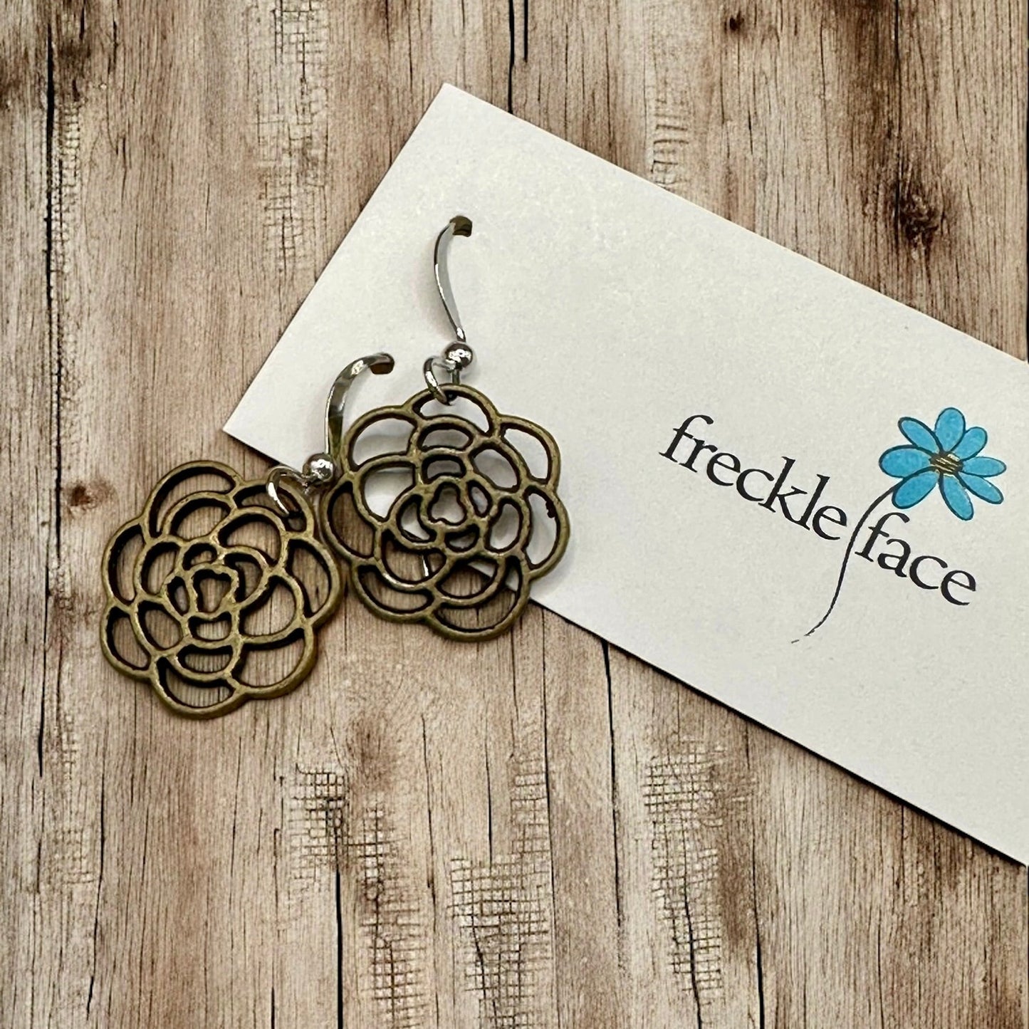 Rose Flower Earrings - Velora