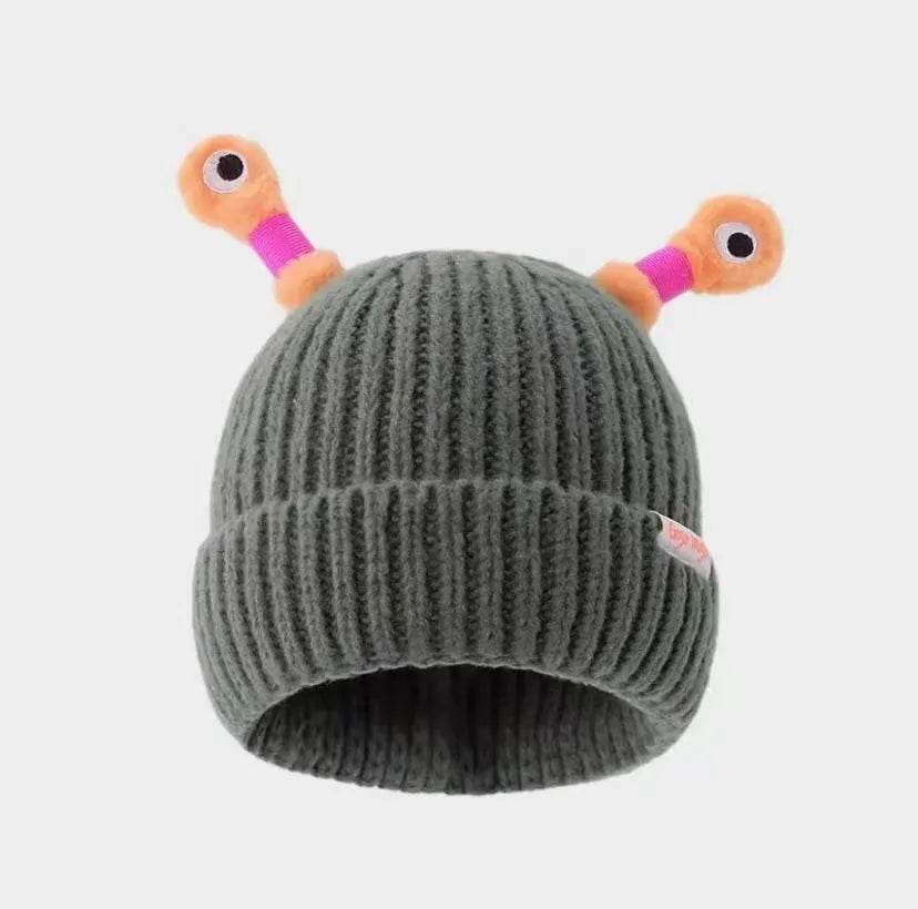 New Cute Luminous Fall Winter Warm Ear Protection Wool Cartoon All-matching Knitted Beanie Hat