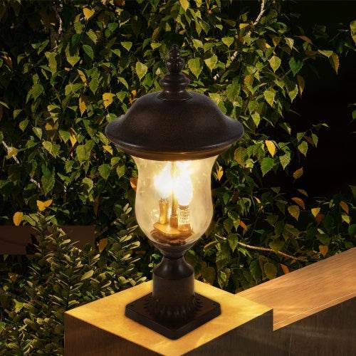 Vintage Outdoor Light Pole Lights, Waterproof Garden Patio Lights, Walkway & Driveway Lighting - One Piece No Bulb - Velora