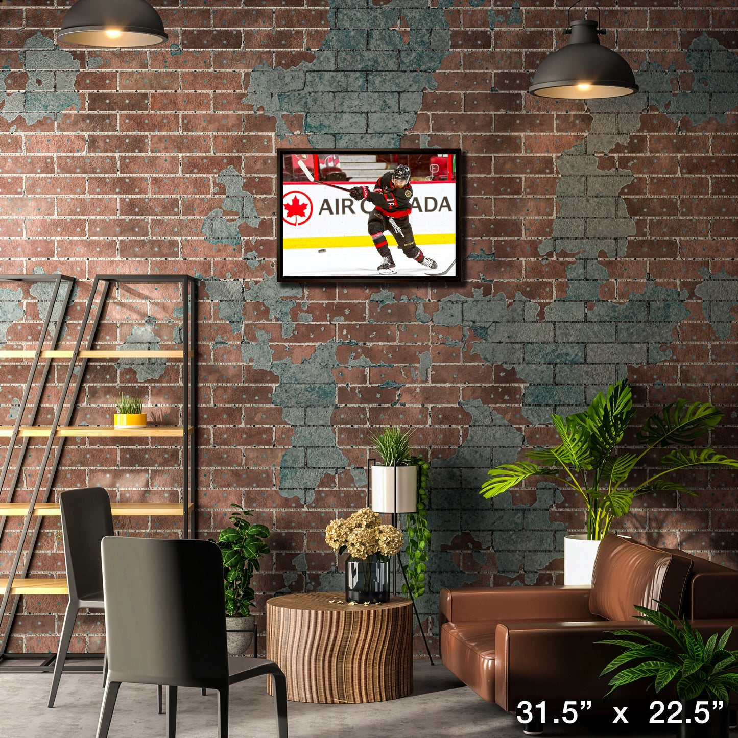 Tim Stutzle Ottawa Senators Framed 20x29 Shooting Canvas
