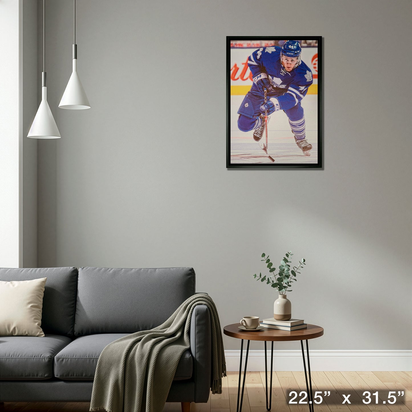 Morgan Rielly Toronto Maple Leafs Framed 20x29 Canvas