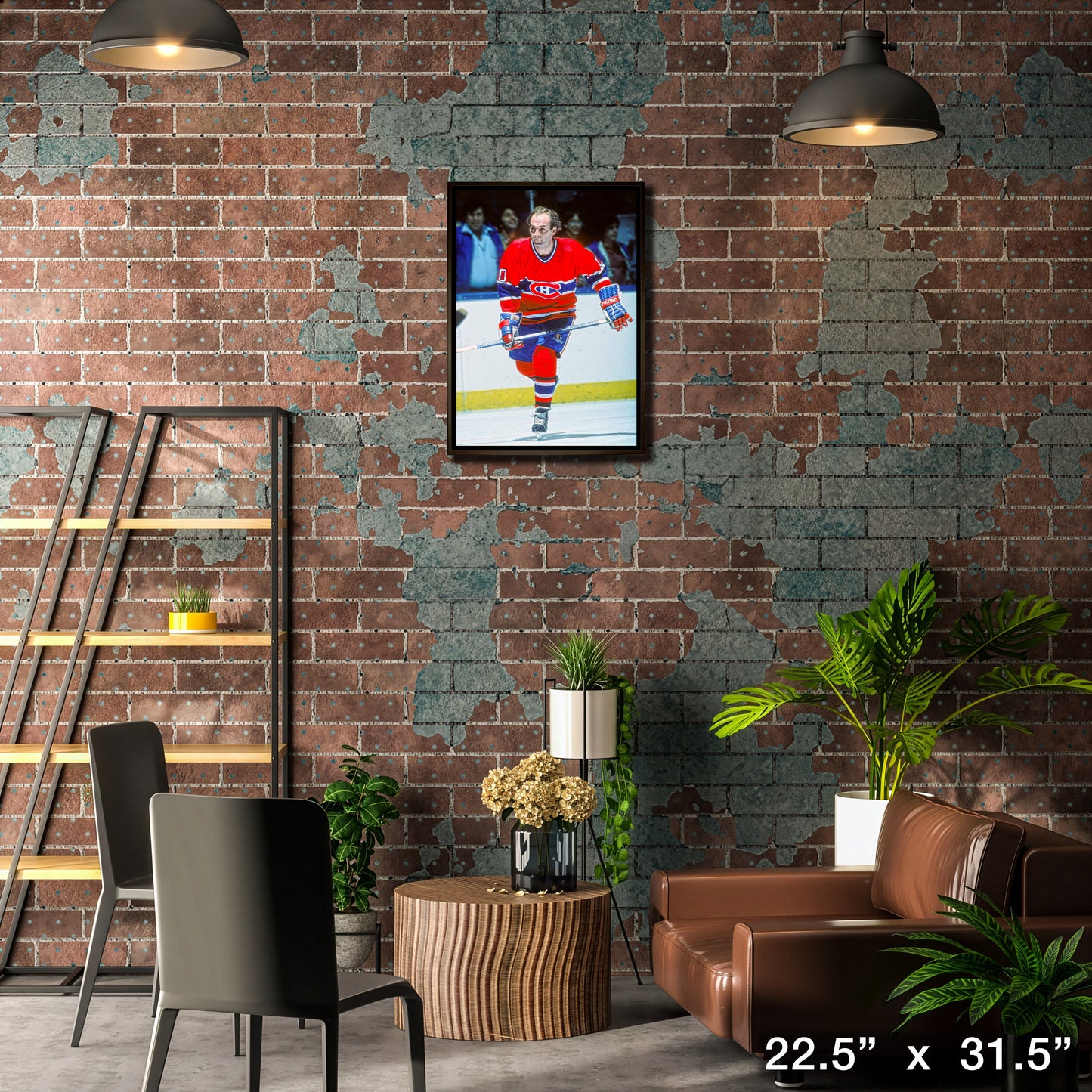 Guy Lafleur Montreal Canadiens Framed 20x29 Action Close-Up Canvas