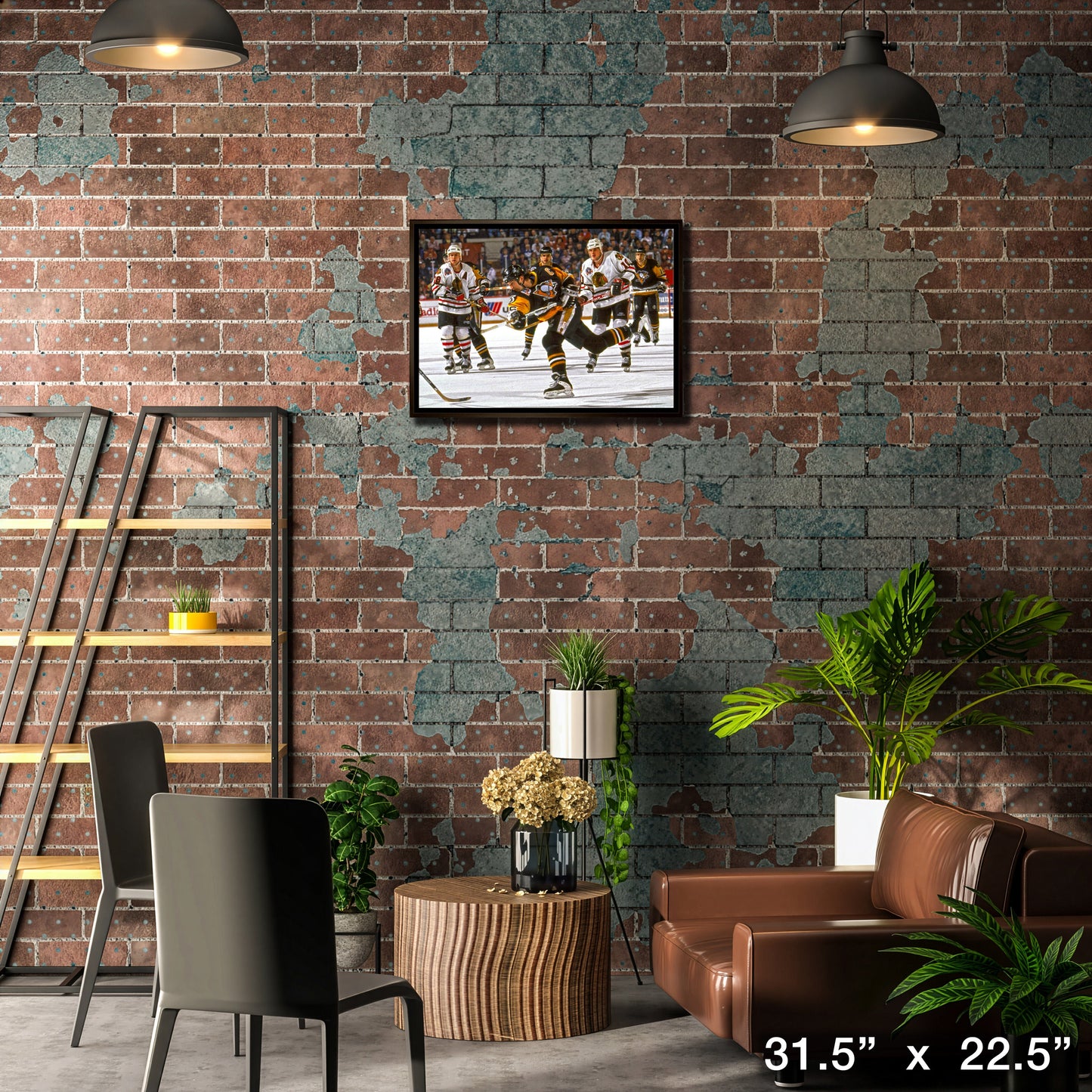 Mario Lemieux Pittsburgh Penguins Framed 20x29 Shooting Canvas