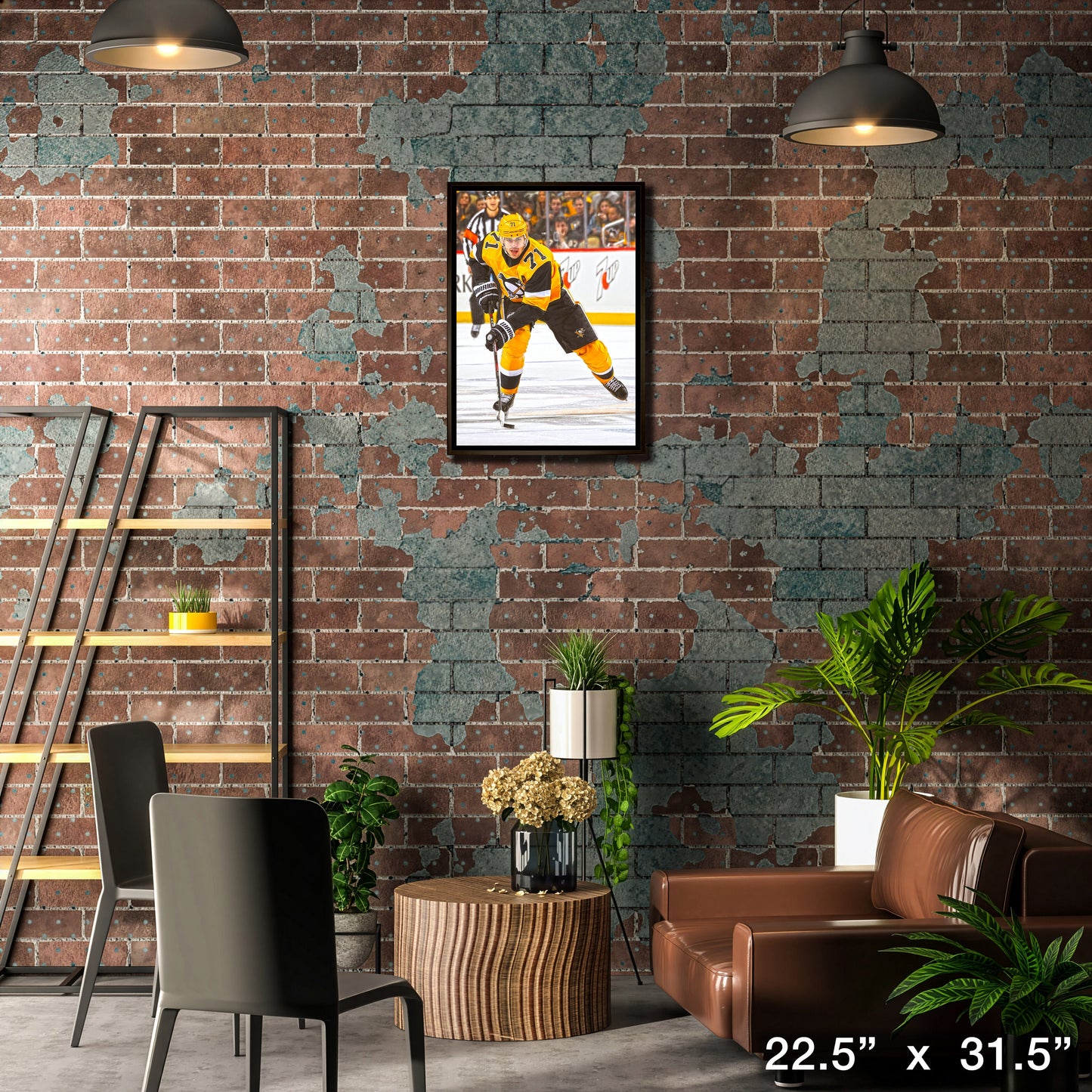 Evgeni Malkin Pittsburgh Penguins Framed 20x29 Skating Canvas
