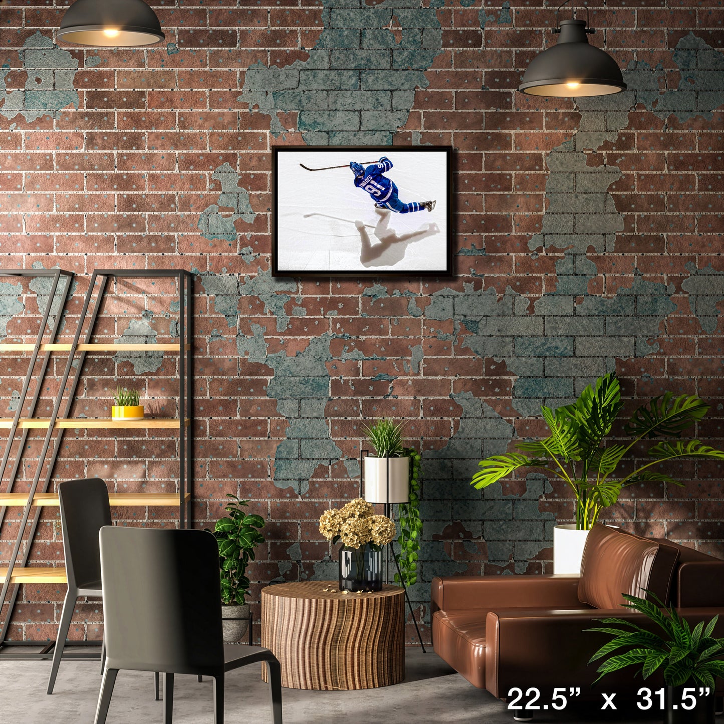 John Tavares Toronto Maple Leafs Framed 20x29 Shooting Canvas