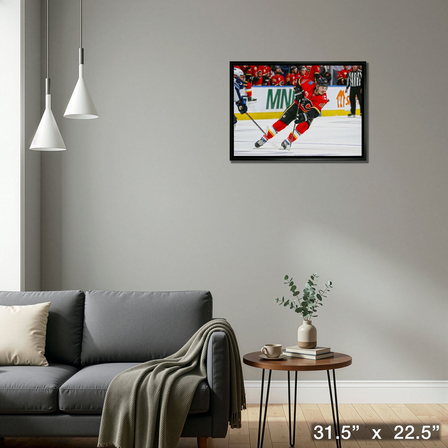 Matthew Tkachuk Calgary Flames Framed 20x29 Skating Canvas