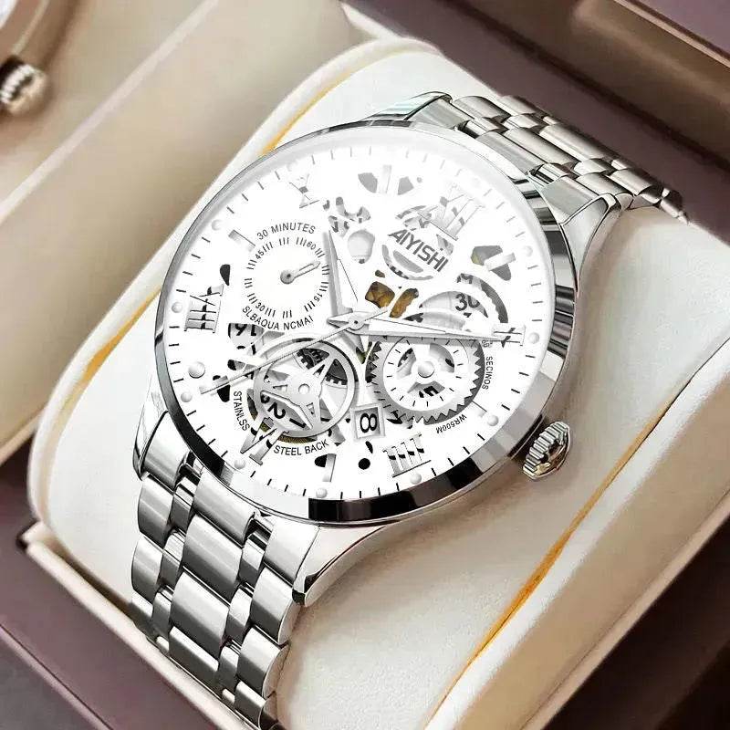 Men's Automatic Non-mechanical Men's Watch Stainless Steel Waterproof - Velora