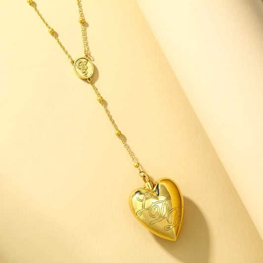 18k Gold Detachable Love Necklace With Snake Carving Fashion Personality Clavicle Chain Necklace For Valentine's Day Loved Memorial Jewelry - Velora