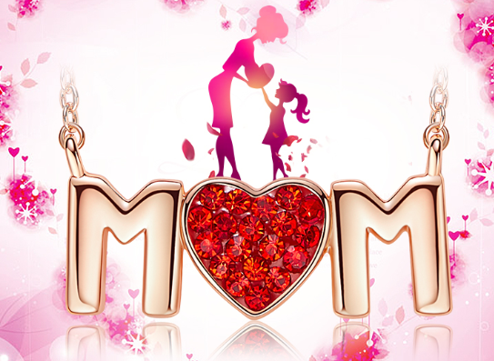 Swarovski Crystal Heart Necklace with CDE Design