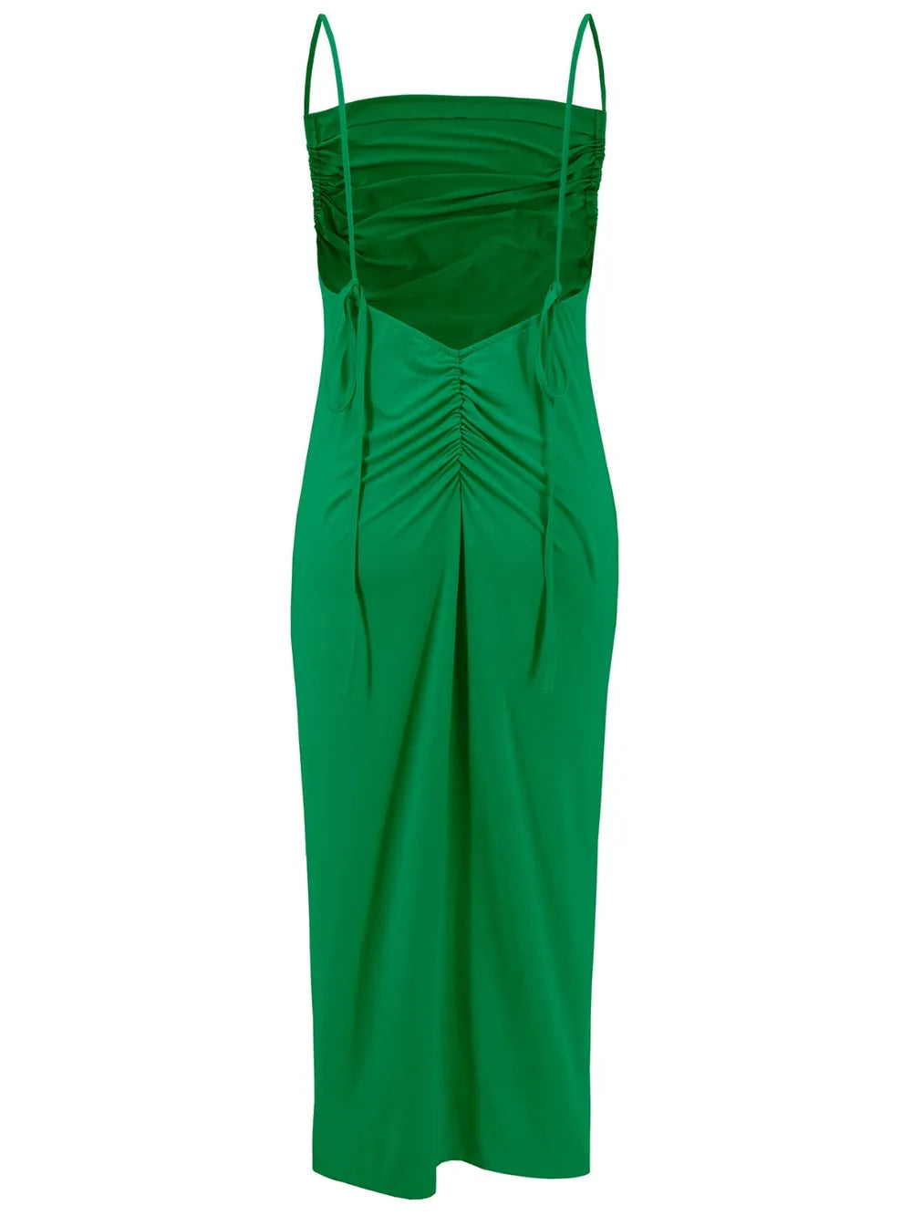 Backless Cowl Neck Sleeveless Cami Dress - Velora