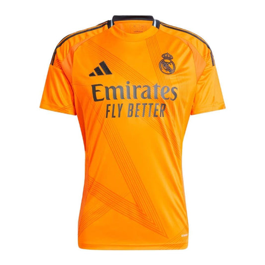 adidas Real Madrid Men’s Stadium Away Jersey 2024/25 (US Alpha Small Regular Regular Crew Orange)