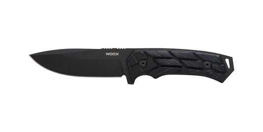 WOOX Rock 62 Mil-Spec Knife, Black Blade with XGRIP Handle - Velora