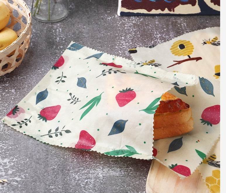 Grade Custom Size Pattern Reusable Eco friendly Food Beewax wrap - Velora