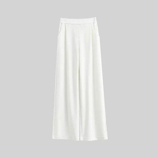 Casual Style High Waist Wide Leg Straight New Casual Pants trouser For Women - Velora