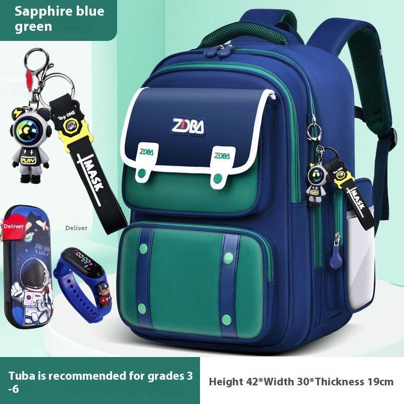 Elementary School Spine Protection Backpack Water resistant School bag - Velora