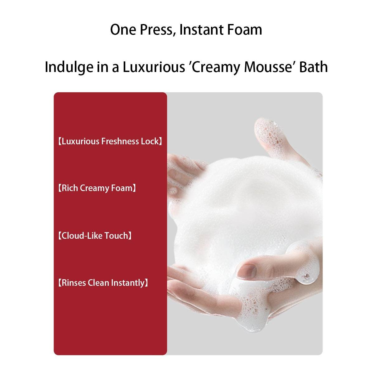 UDAER Cream Bubble Bath Hydrating Shower Gel Gentle Cleansing Body Wash - Velora