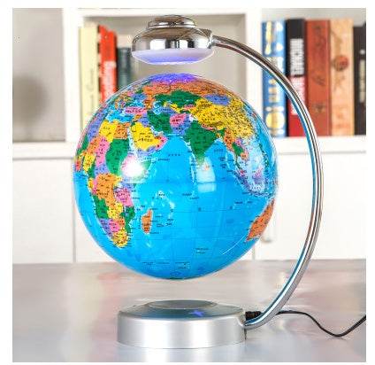 8 inch globe magnetic suspension office decoration company gift novelty creative birthday gift - Velora