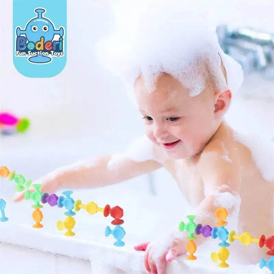 114pcs Silicone Suction cup building toys for Kids - Velora