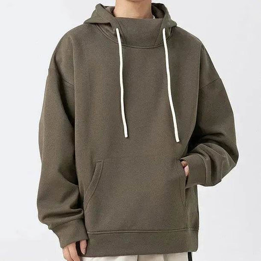 American Fleece Lined Drawstring Hoodie Sweatshirt Pullover for Men - Velora