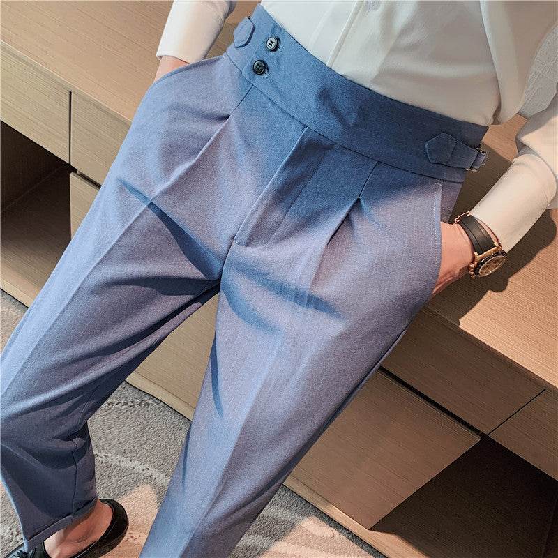 High-waisted Trousers Business Work Chinos trouser for men - Velora