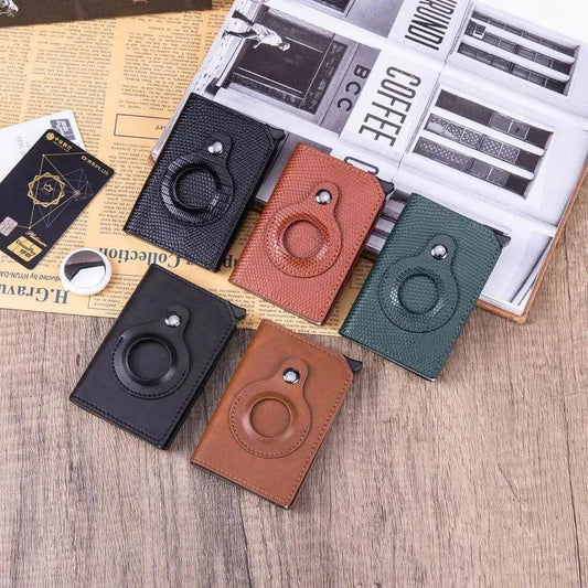 Men's Anti-theft Money clip Wallet leather Card Holder Wallet mens